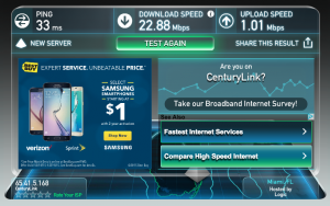 centurylink speedtest